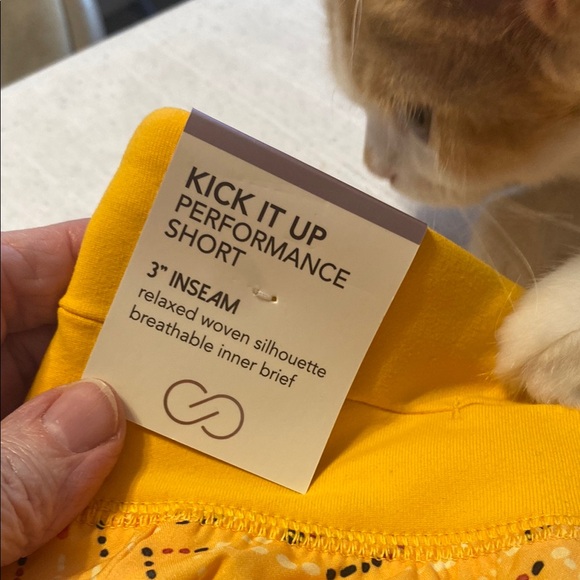 CALIA by Carrie Underwood Orange Bubble Mini Shorts - Picture 4 of 5